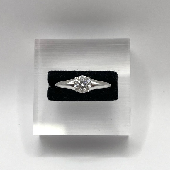 Jewelry - Moissanite Solitaire Sterling Silver Ring